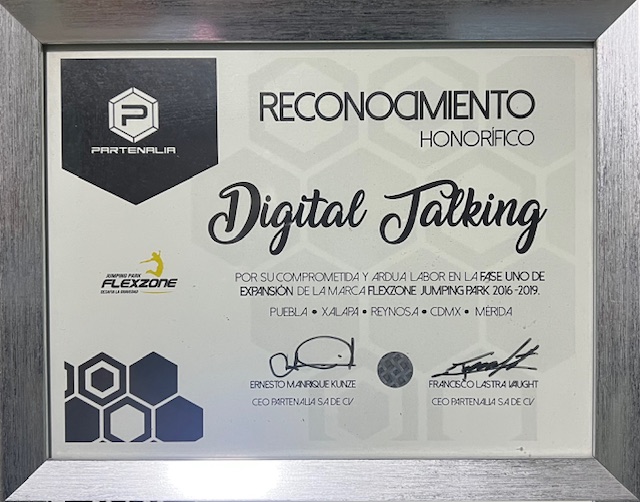 Reconocimiento Honorífico — Flexzone Jumping Park